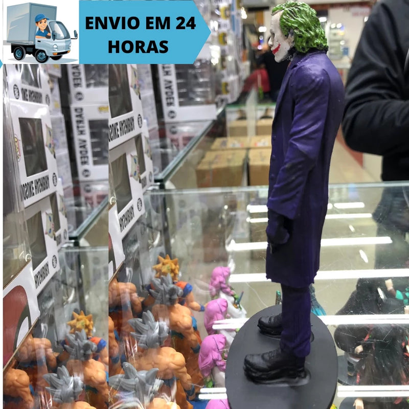 Boneco Coringa Roxo Clássico DC Colecionável Joker Batman Estátua Resina Original