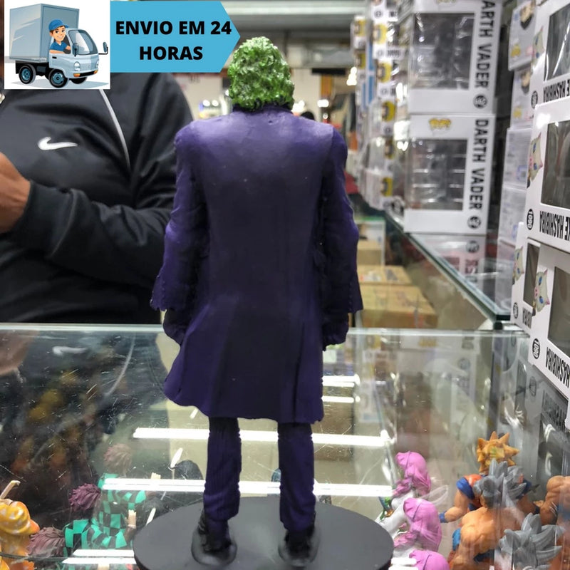 Boneco Coringa Roxo Clássico DC Colecionável Joker Batman Estátua Resina Original