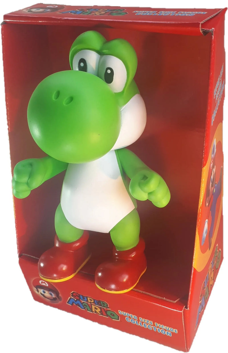 Boneco Yoshi 23cm Tradicional Nintendo Super Size Action Figure, Colecionar, Nintendo Switch, Brinquedos