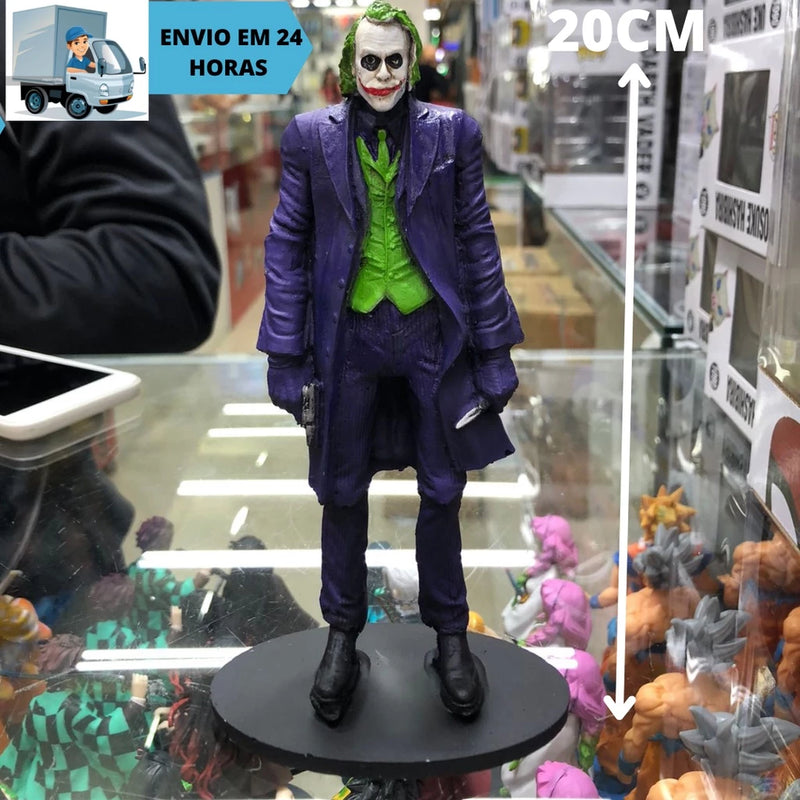 Boneco Coringa Roxo Clássico DC Colecionável Joker Batman Estátua Resina Original