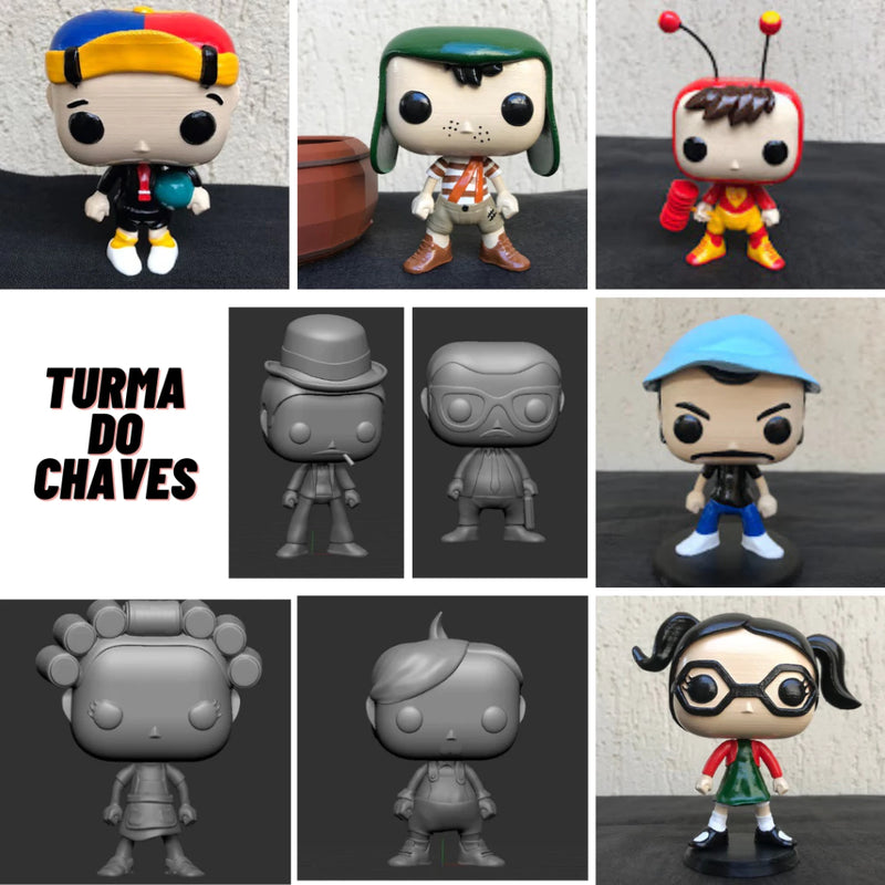 Turma do Chaves - Colecionáveis - Impressão 3D