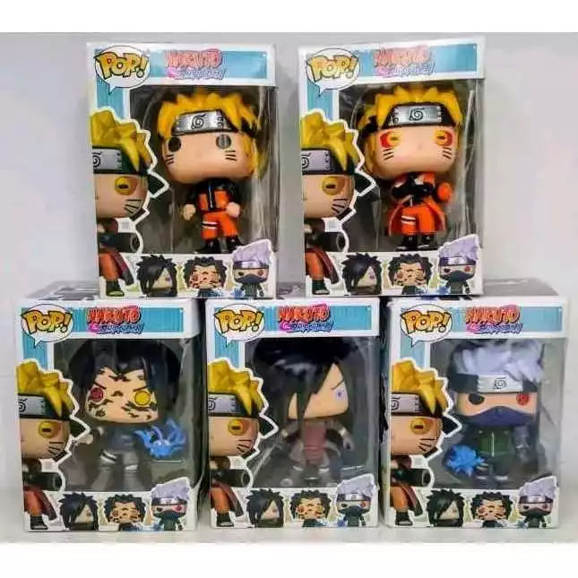 Boneco Funko Pop Narutto 11 cm, Sasuke, Madara e Kakashi