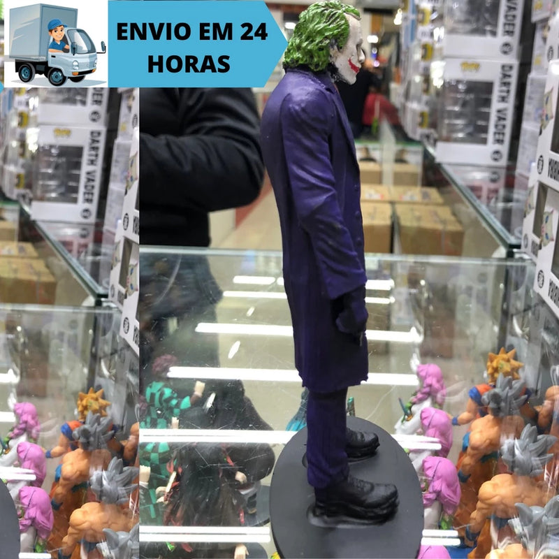 Boneco Coringa Roxo Clássico DC Colecionável Joker Batman Estátua Resina Original