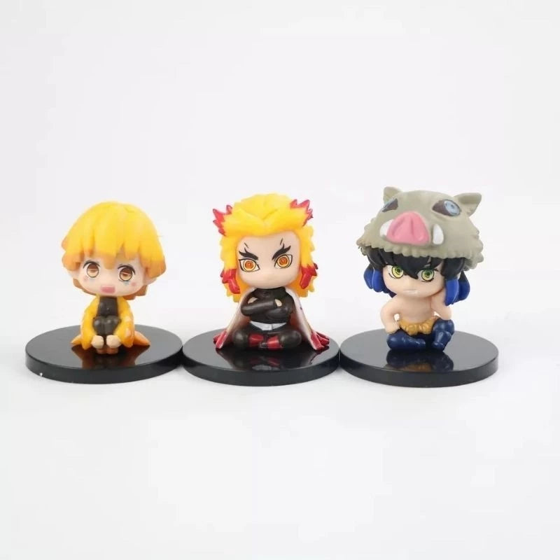 Action figure Kimetsu no Yaiba/Demon Slayer - Tanjirou, Nezuko, Zenitsu, Inosuke, Tomioka